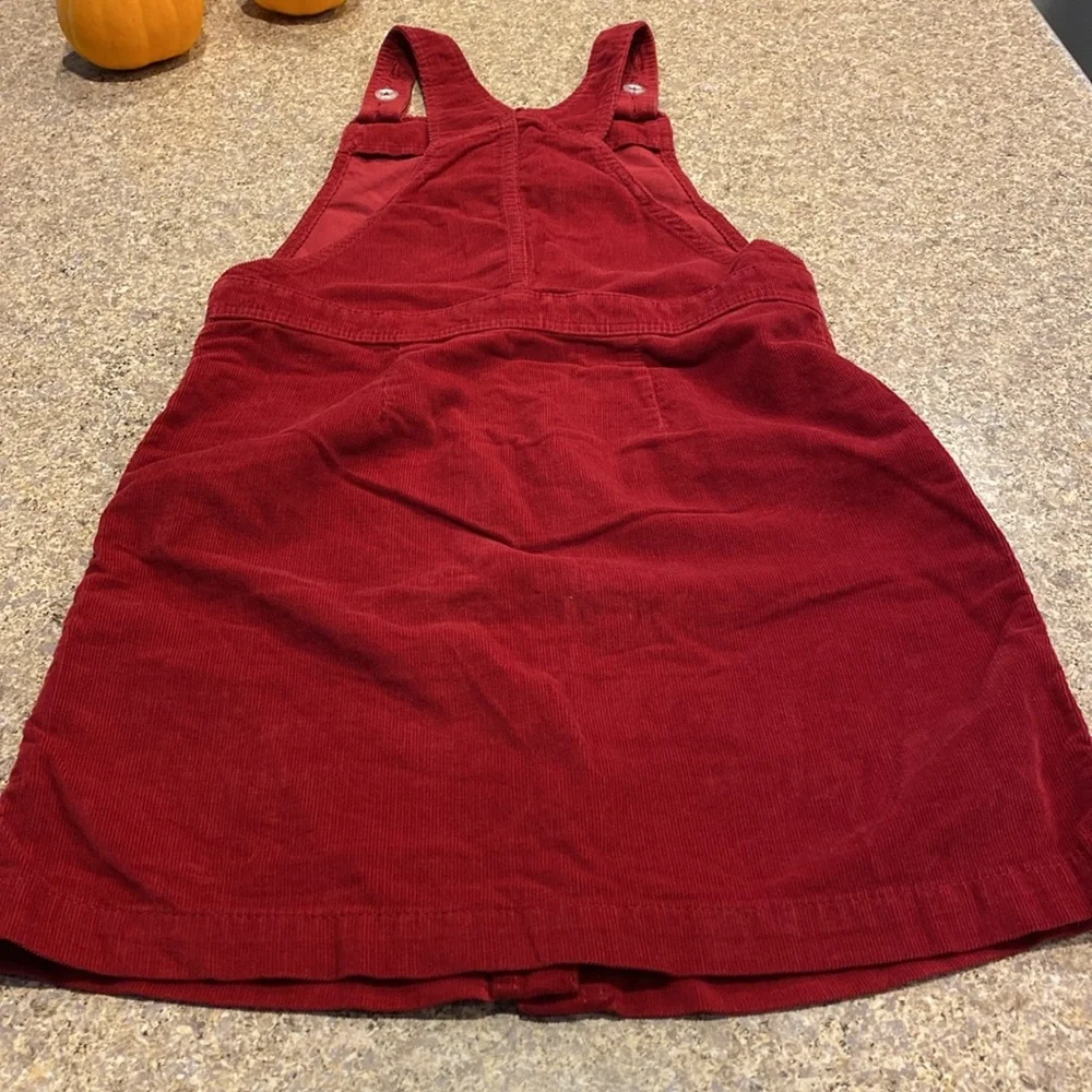 Old Navy Girls Corduroy Red Dress XL 12 Holidays MUSTY SMELL